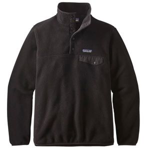 Patagonia Women's Synchilla Snap-T Fleece Pullover, All Black, Size S